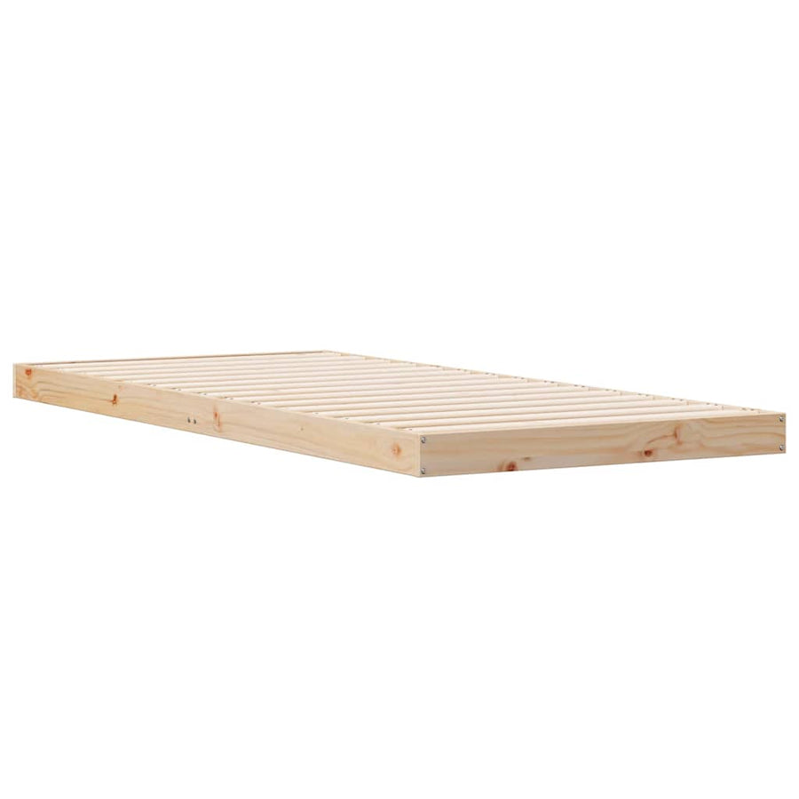 Bedframe Naturel 213.5 x 104 x 9 cm Massief grenenhout