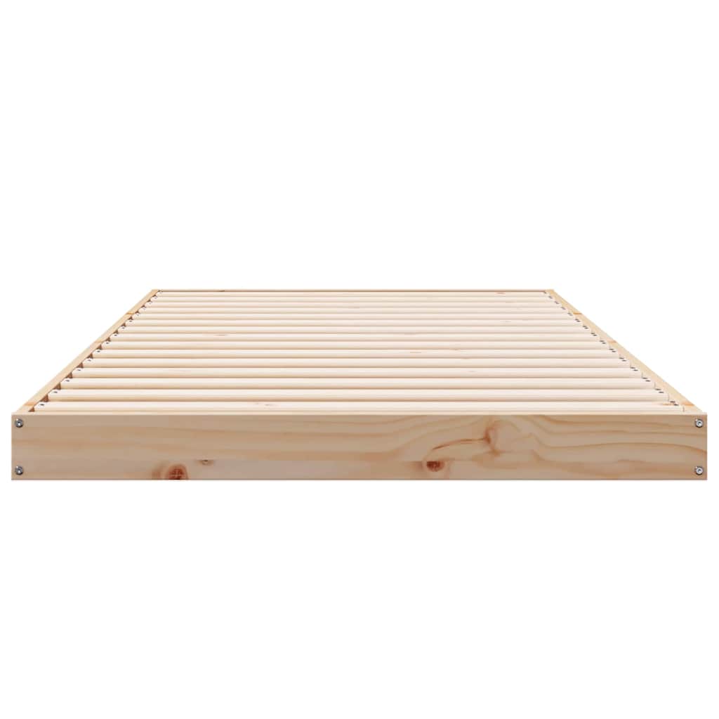 Bedframe Naturel 213.5 x 104 x 9 cm Massief grenenhout