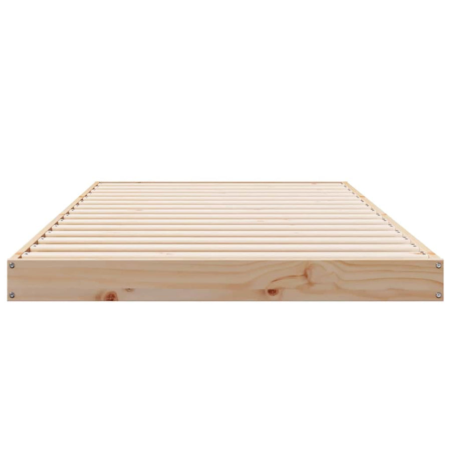 Bedframe Naturel 213.5 x 104 x 9 cm Massief grenenhout