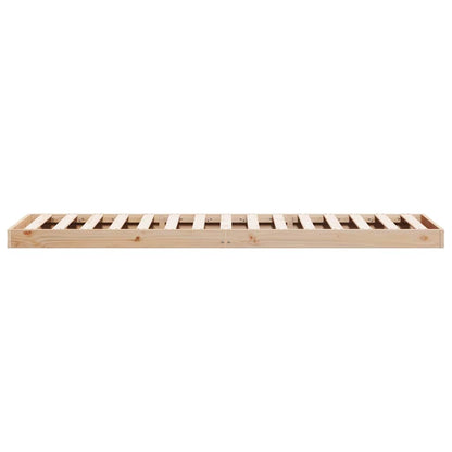 Bedframe Naturel 213.5 x 104 x 9 cm Massief grenenhout