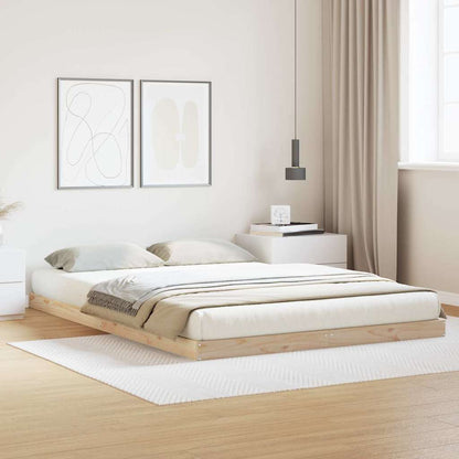 Bedframe Naturel 213.5 x 104 x 9 cm Massief grenenhout