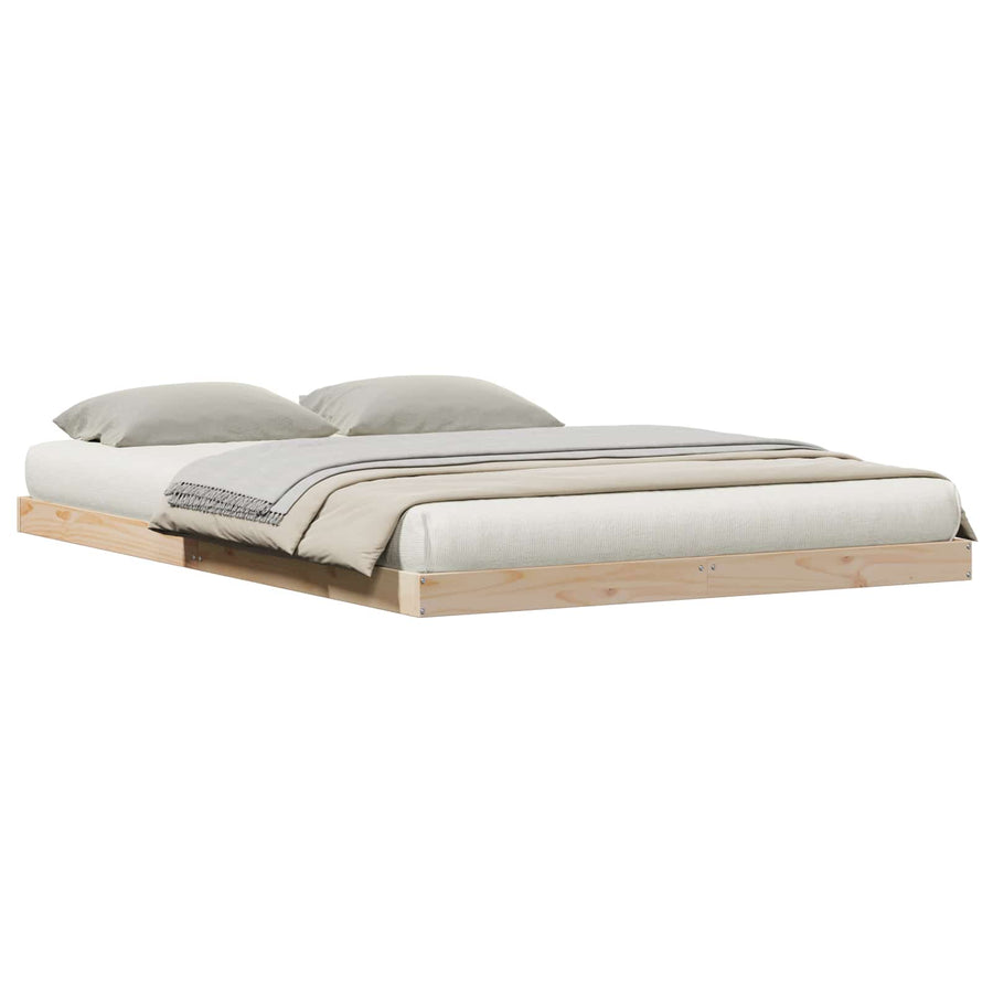 Bedframe Naturel 213.5 x 104 x 9 cm Massief grenenhout