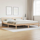 Bedframe massief grenenhout bruin 215,5x205,5x69,5 cm
