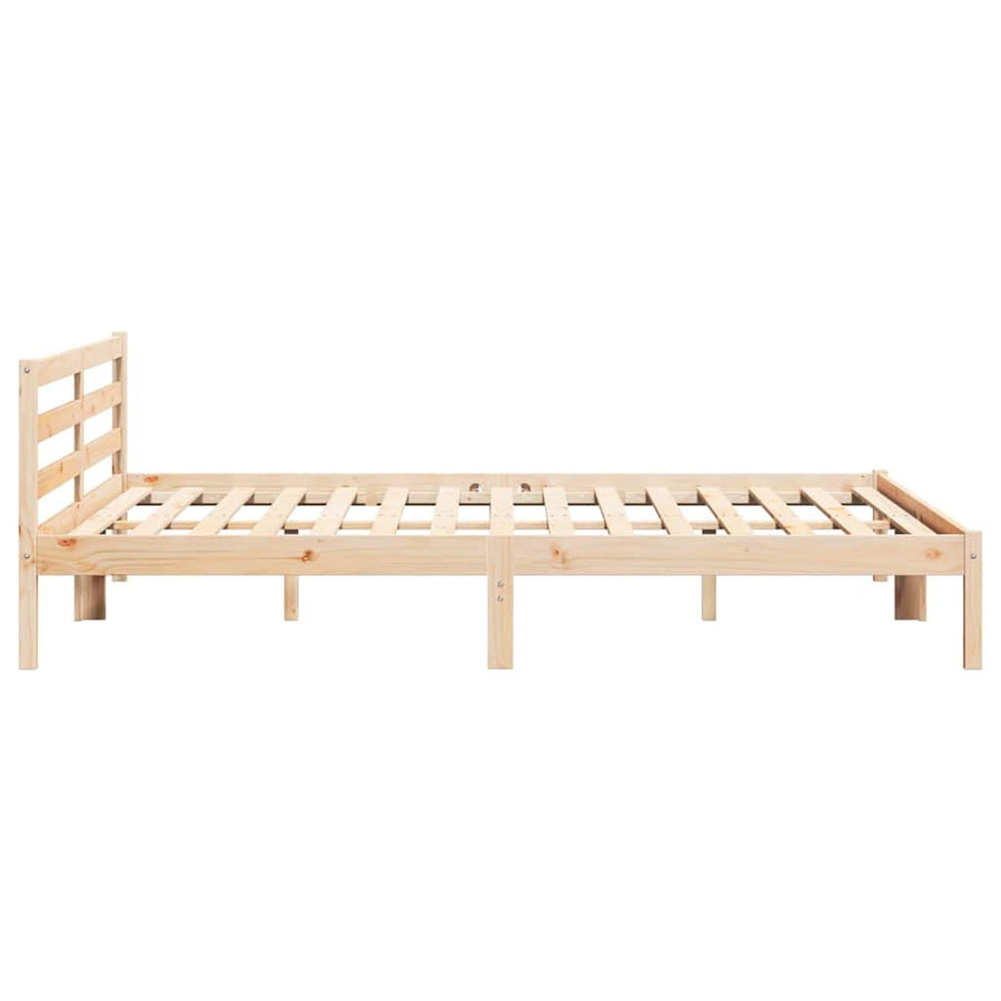 Bedframe Bruin 215,5 x 205,5 x 69,5 cm Massief Vurenhout