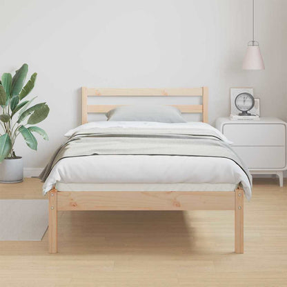 Bedframe Bruin 225,5 x 95,5 x 69,5 cm Massief Vurenhout