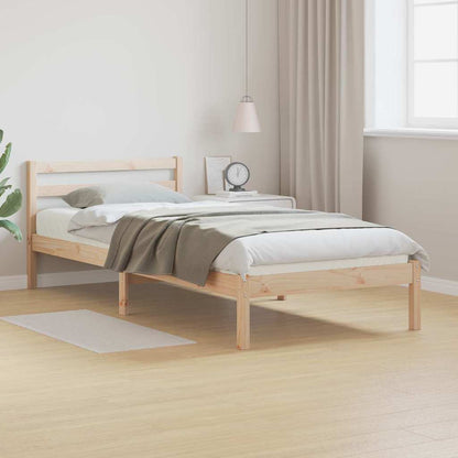 Bedframe Bruin 225,5 x 105,5 x 69,5 cm Massief Vurenhout