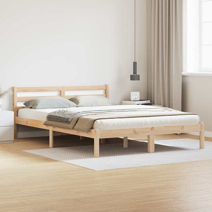 Bedframe Bruin 225,5 x 145,5 x 69,5 cm Massief Vurenhout