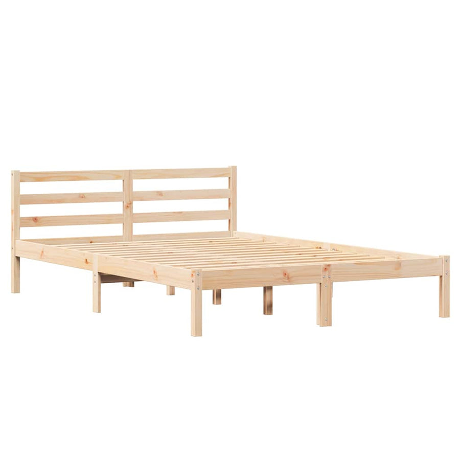 Bedframe Bruin 225,5 x 145,5 x 69,5 cm Massief Vurenhout