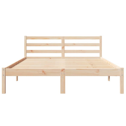 Bedframe Bruin 225,5 x 145,5 x 69,5 cm Massief Vurenhout