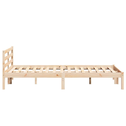 Bedframe Bruin 225,5 x 145,5 x 69,5 cm Massief Vurenhout