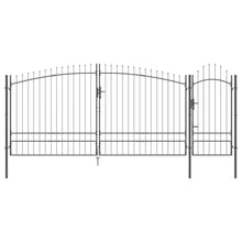 Tuinpoort met slot Woerden Grijs 195 x 500 cm Staal