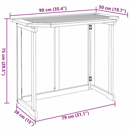 Tuinbankset 4 pcs Bruin Massief Acaciahout