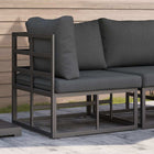 Outdoor Furniture Black and Anthracite 71.5 x 71.5 x 71 cm Metal