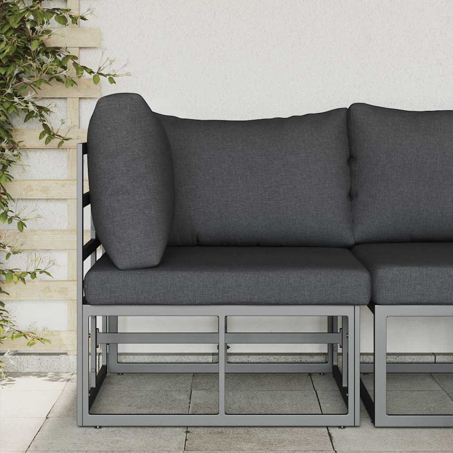 Buitenmeubelsets met kussen met kussen Zwart en Anthraciet