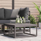 Modulaire tuinbank staal zwart 70x70x32 cm