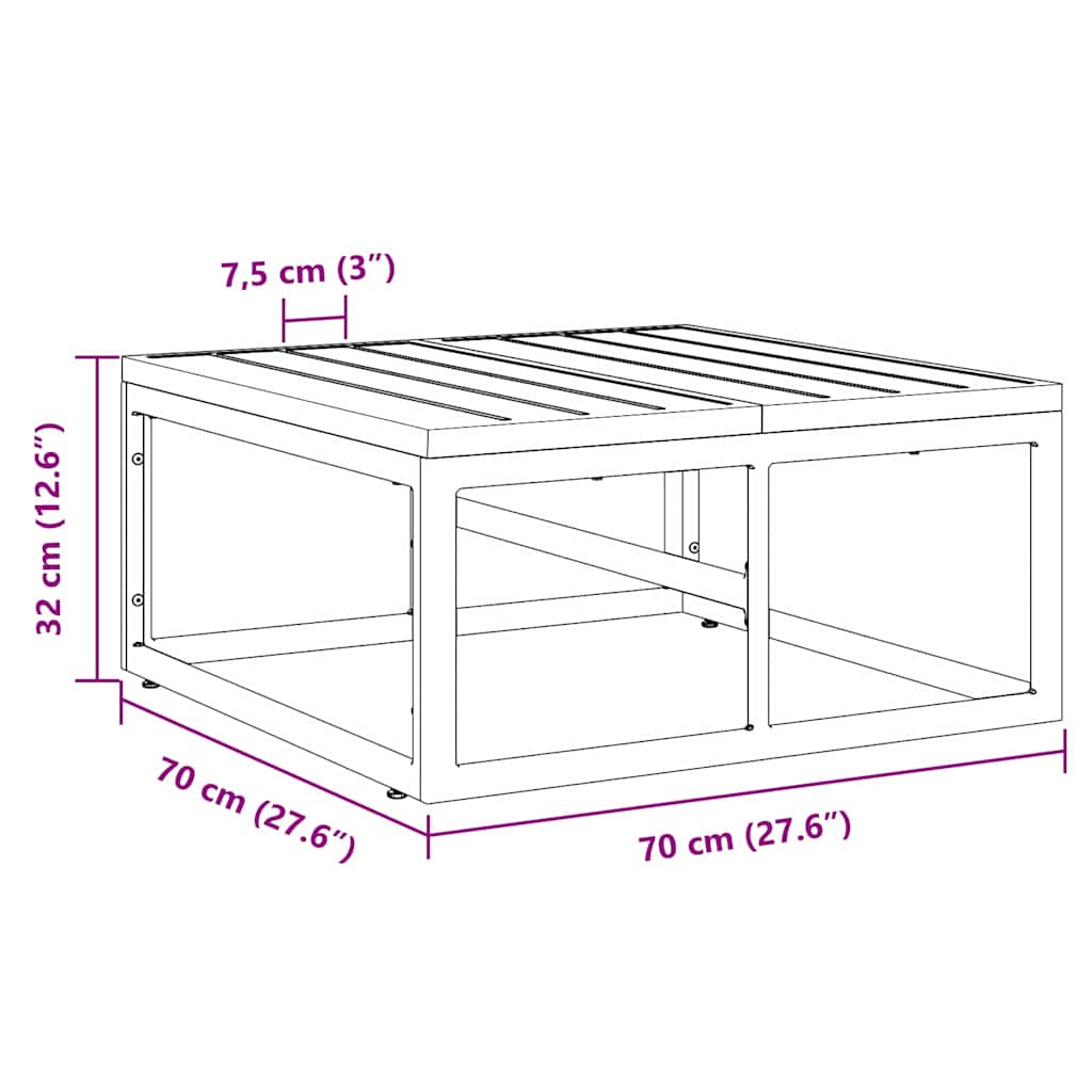 Buitenmeubelsets Zwart Staal
