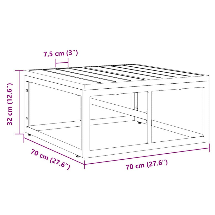 Buitenmeubelsets Zwart Staal