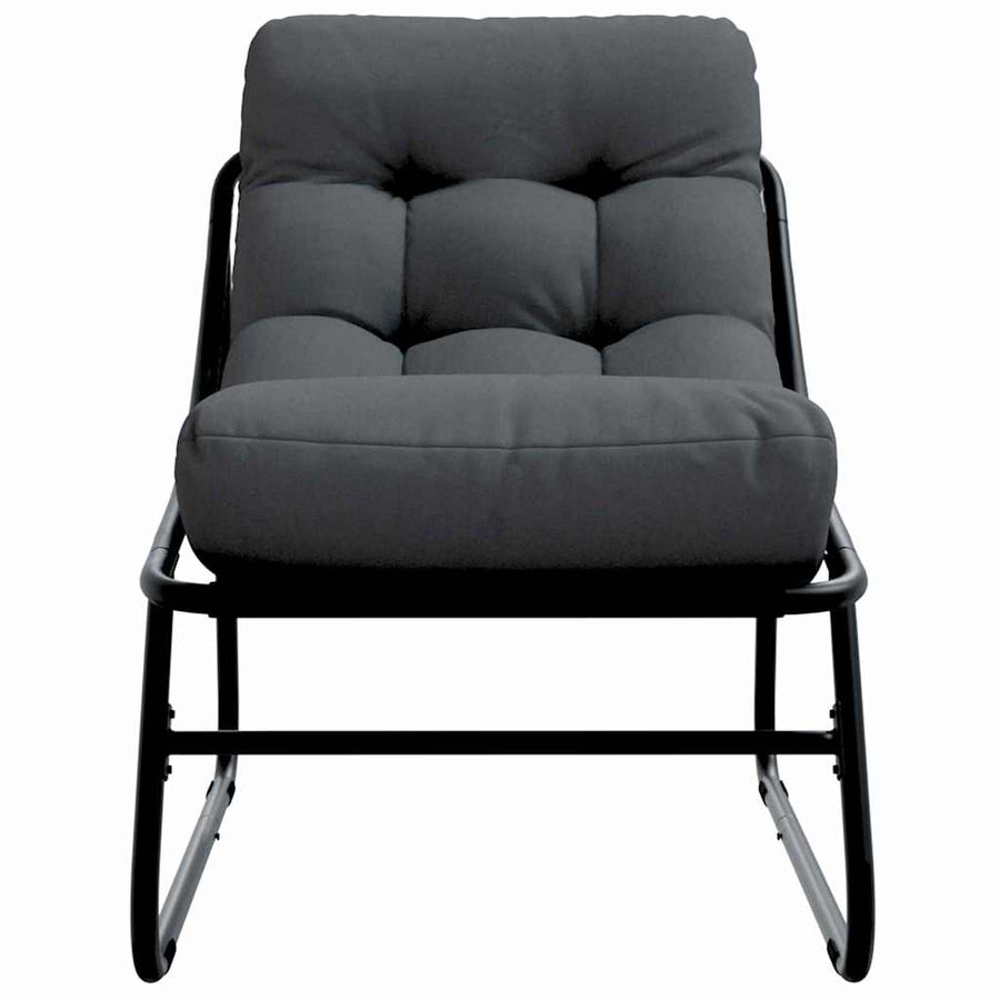 Tuinmeubelen 2 pcs Zwart 60,5 x 81 x 71 cm Gepoedercoat staal