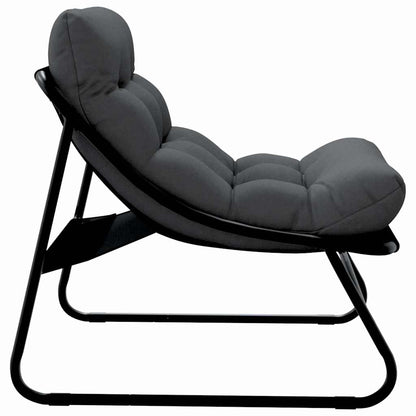 Tuinmeubelen 2 pcs Zwart 60,5 x 81 x 71 cm Gepoedercoat staal