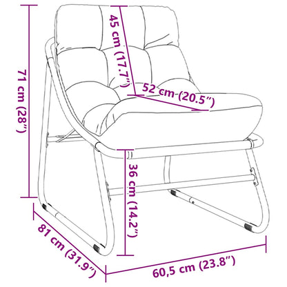 Tuinmeubelen 2 pcs Zwart 60,5 x 81 x 71 cm Gepoedercoat staal