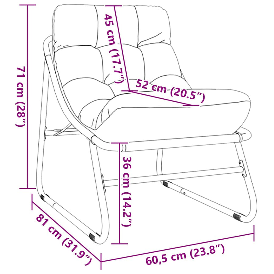 Tuinmeubelen 2 pcs Zwart 60,5 x 81 x 71 cm Gepoedercoat staal