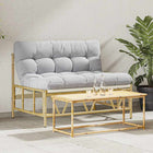 Garden Bench Light Grey 110 x 75 x 71 cm Steel