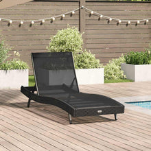 Ligstoel 197 X 70 X 82 Cm Poly Rattan Zwart