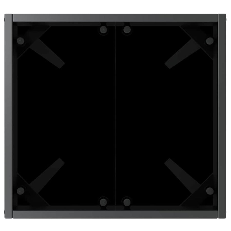 Ligstoel met kussen -persoon 2 pcs Zwart 40 x 40 x 40.5 cm Poly riet