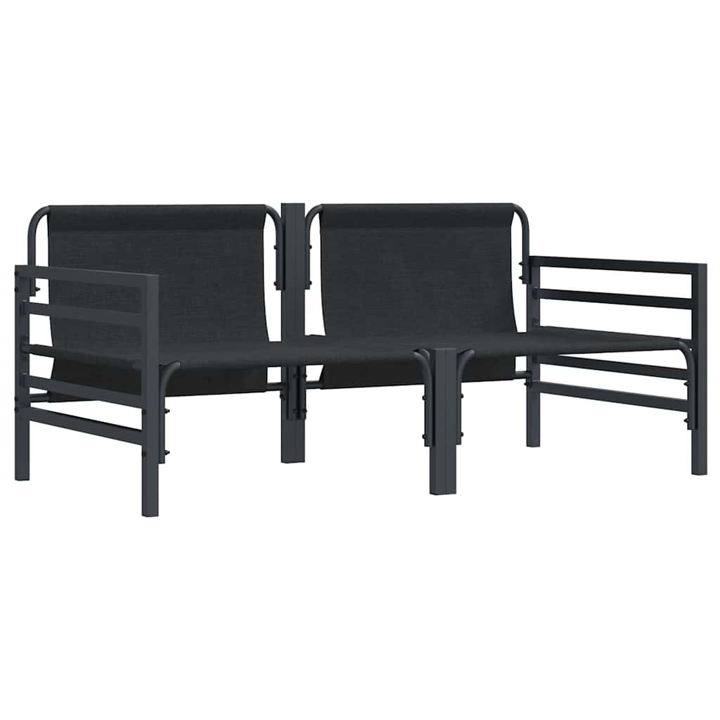 Buitenmeubelsets met kussen met kussen 2 pcs Antraciet