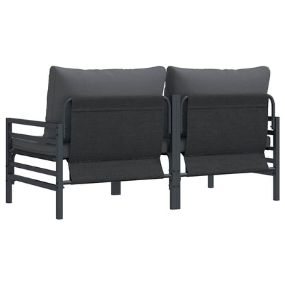 Buitenmeubelsets met kussen met kussen 2 pcs Antraciet
