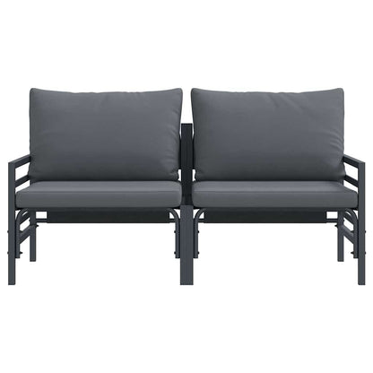 Buitenmeubelsets met kussen met kussen 2 pcs Antraciet