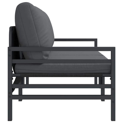 Buitenmeubelsets met kussen met kussen 2 pcs Antraciet