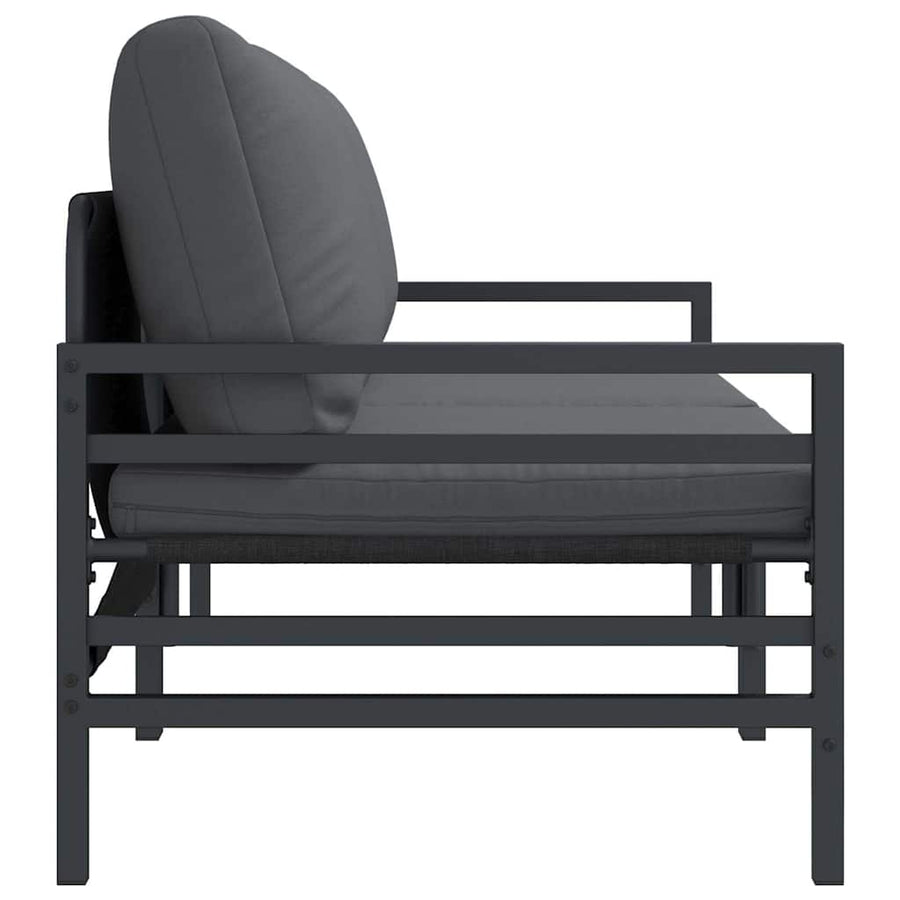 Buitenmeubelsets met kussen met kussen 2 pcs Antraciet