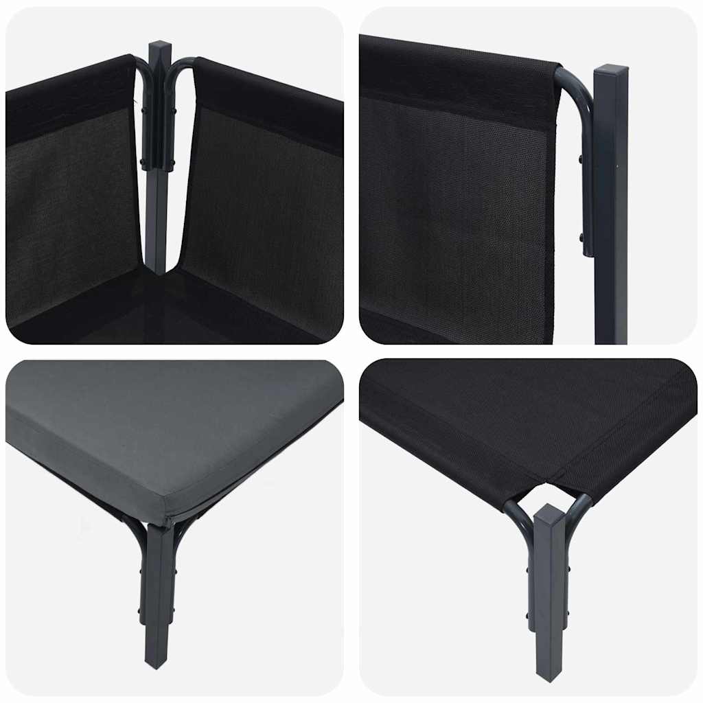 Buitenmeubelsets met kussen met kussen 2 pcs Antraciet
