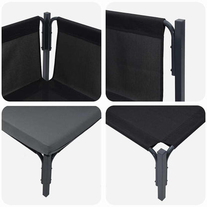 Buitenmeubelsets met kussen met kussen 2 pcs Antraciet