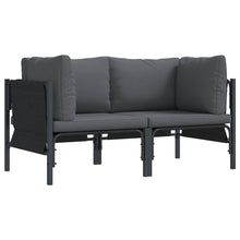 Buitenmeubelsets met kussen met kussen 2 pcs Antraciet