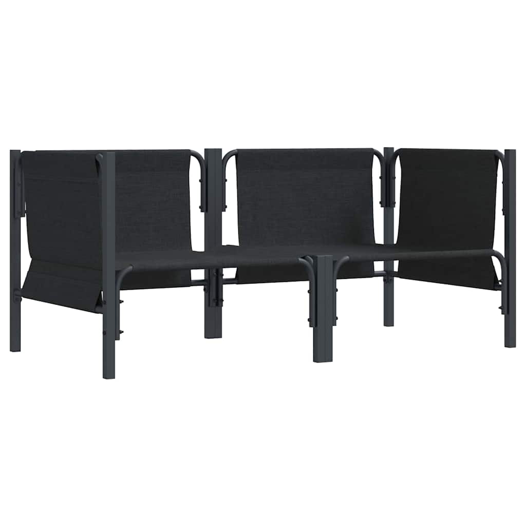 Buitenmeubelsets met kussen met kussen 2 pcs Antraciet