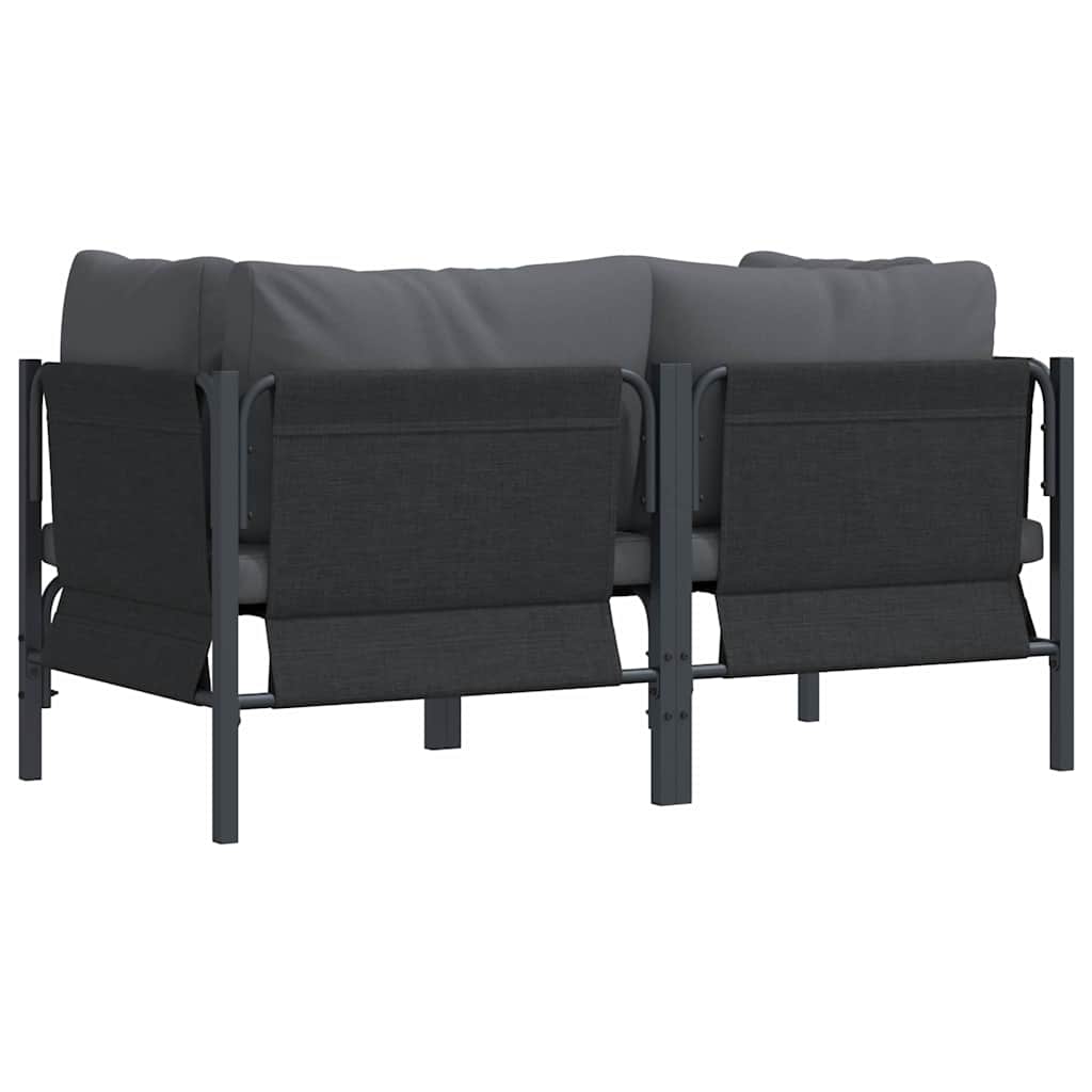 Buitenmeubelsets met kussen met kussen 2 pcs Antraciet