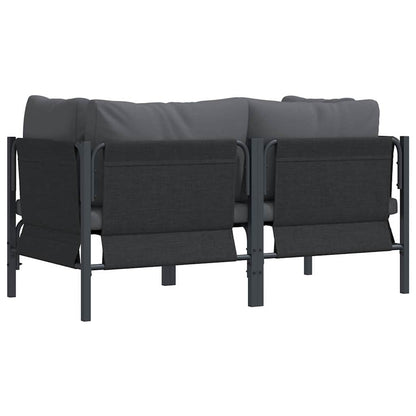 Buitenmeubelsets met kussen met kussen 2 pcs Antraciet