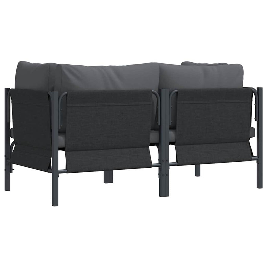 Buitenmeubelsets met kussen met kussen 2 pcs Antraciet
