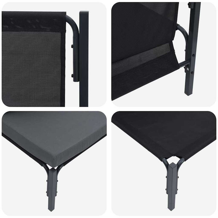 Buitenmeubelsets met kussen met kussen 2 pcs Antraciet