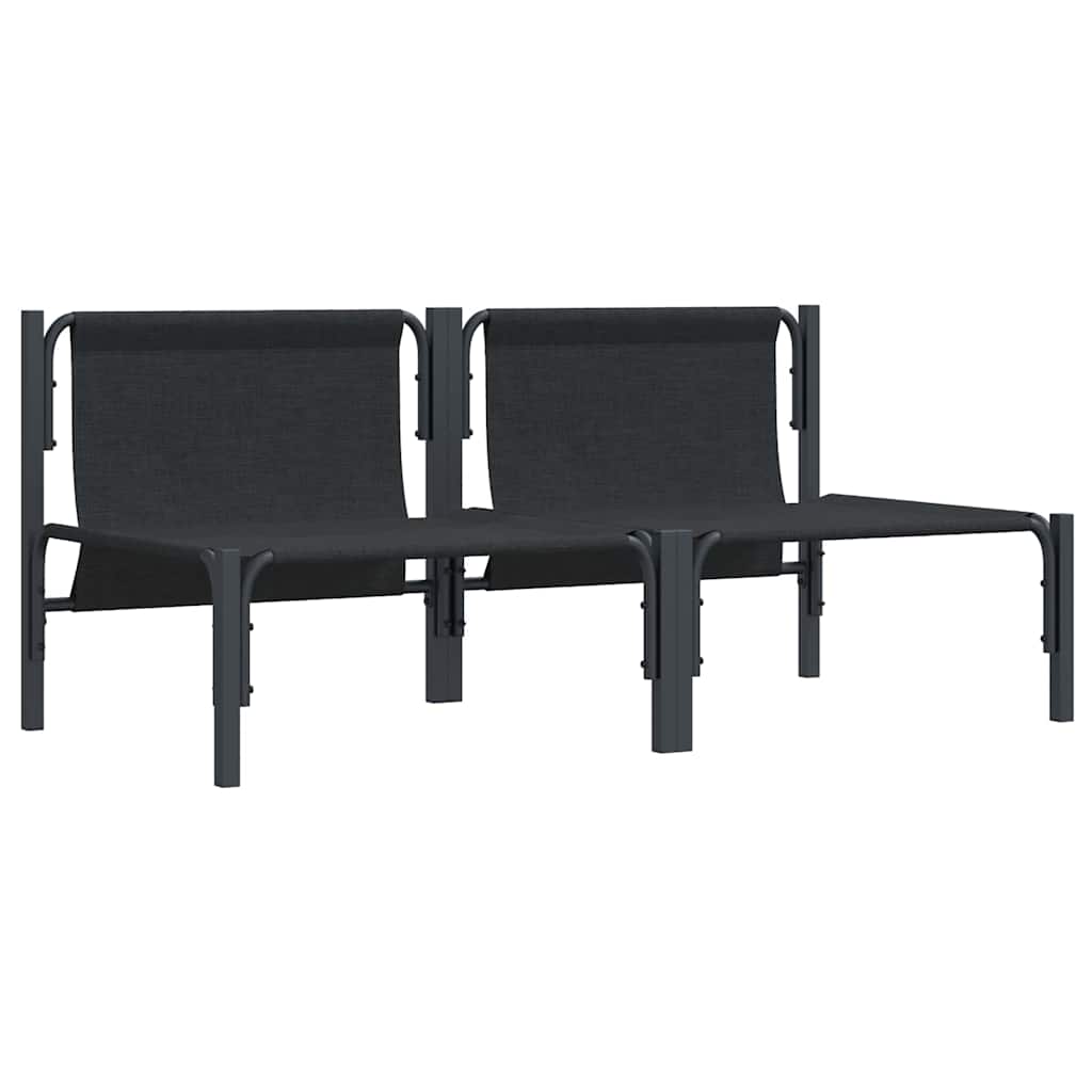 Buitenmeubelsets met kussen met kussen 2 pcs Antraciet