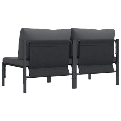 Buitenmeubelsets met kussen met kussen 2 pcs Antraciet