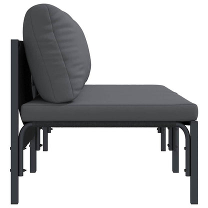 Buitenmeubelsets met kussen met kussen 2 pcs Antraciet