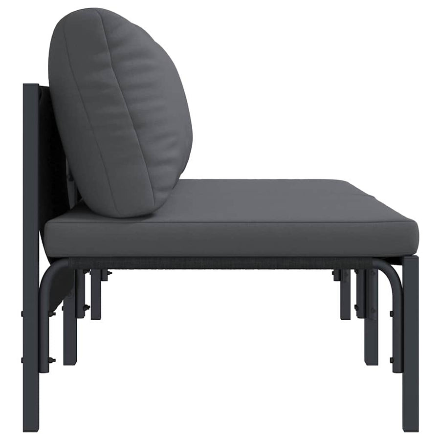 Buitenmeubelsets met kussen met kussen 2 pcs Antraciet