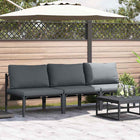 Outdoor Furniture 3 pcs Anthracite 80 x 80 x 71 cm Steel