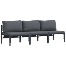 Buitenmeubelsets met kussen met kussen 3 pcs Antraciet