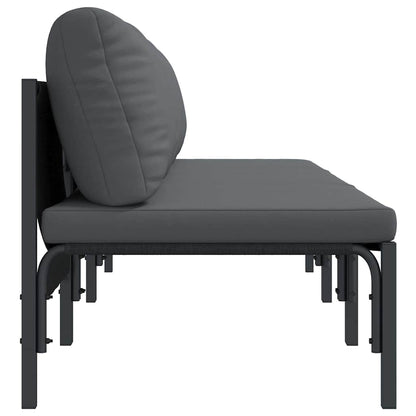 Buitenmeubelsets met kussen met kussen 3 pcs Antraciet