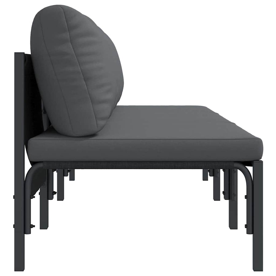 Buitenmeubelsets met kussen met kussen 3 pcs Antraciet