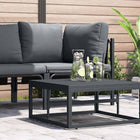 Modulaire tuinbanken staal antraciet 70x70x32 cm